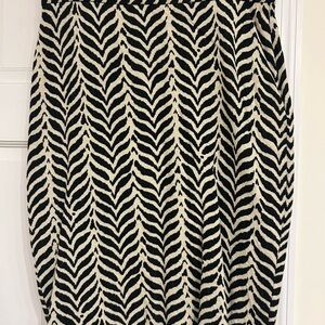 DVF Zebra Print Pencil Skirt
